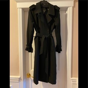 Good American Belted Trench Coat Size 2/3  -  Color Black - Worn twice